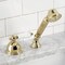 Kingston Brass KSK3352PLTR Transfer Valve Set For Roman Tub Filler, Polished Brass KSK3352PLTR - alternate 3